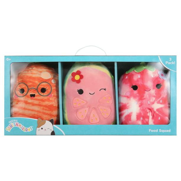 Squishmallows Official Kellytoy Plush 8 Fruit Value Box 3pk Bib Dress 3272